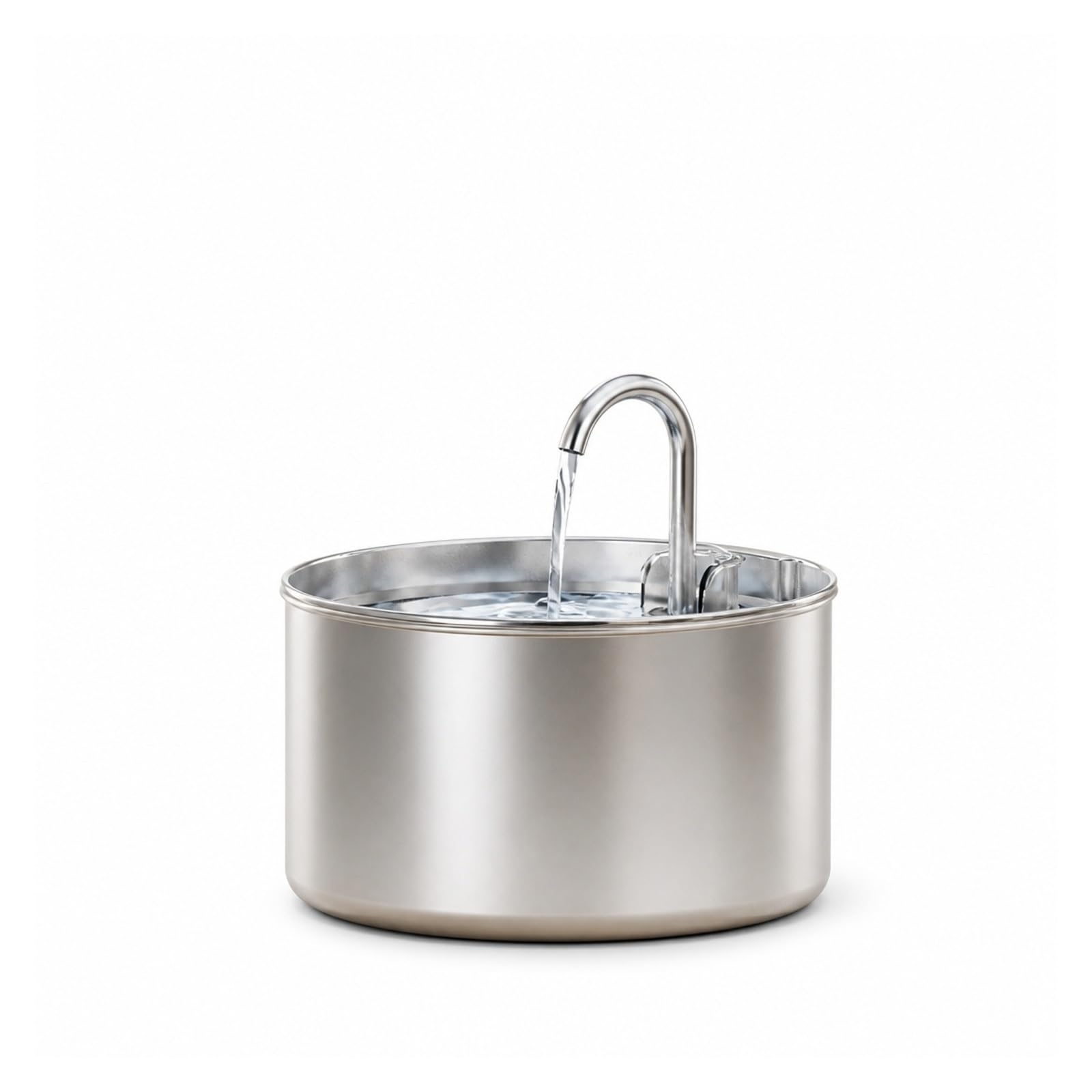 Fuente de Agua para Mascotas, Fuente de Agua automática Cat de 2,2 l/74 oz de Acero Inoxidable(Only 2.2L Fountain)