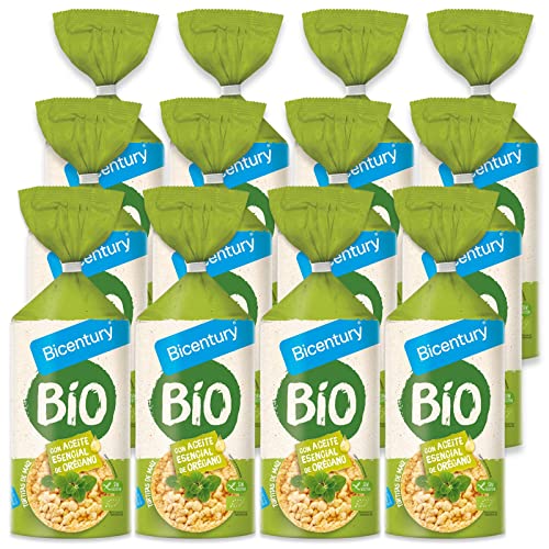 Bicentury - Tortitas BIO de maíz con aceite esencial de orégano (12 unidades)