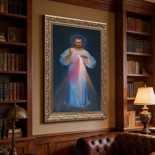 Poster Divine Mercy Kazimirowski Impression sur Toile 61x91cm - 3