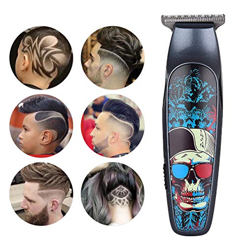 Professional T-outliner Beard Trimmer Cosyonall CordlessHair Clipper Hair Edgers Hair Cutting Beard Shaver Mustache Grooming Kit for Barber Compact USB Rechargeable with 4 Guide Combs