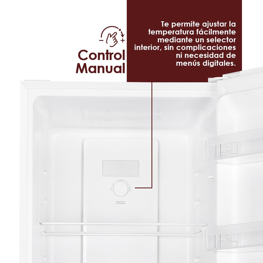 Wonder Frigorífico Combi Blanco, 2 Puertas WC185500ENF, Capacidad 253 Litros, No Frost, Multi Air Flow, Bajo Nivel Sonoro, Puerta Reversible, Clasificación Energética E