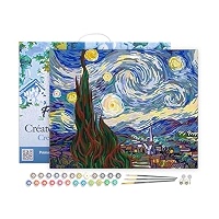 Figured'Art Paint by Numbers for Adults Van Gogh Starry Night