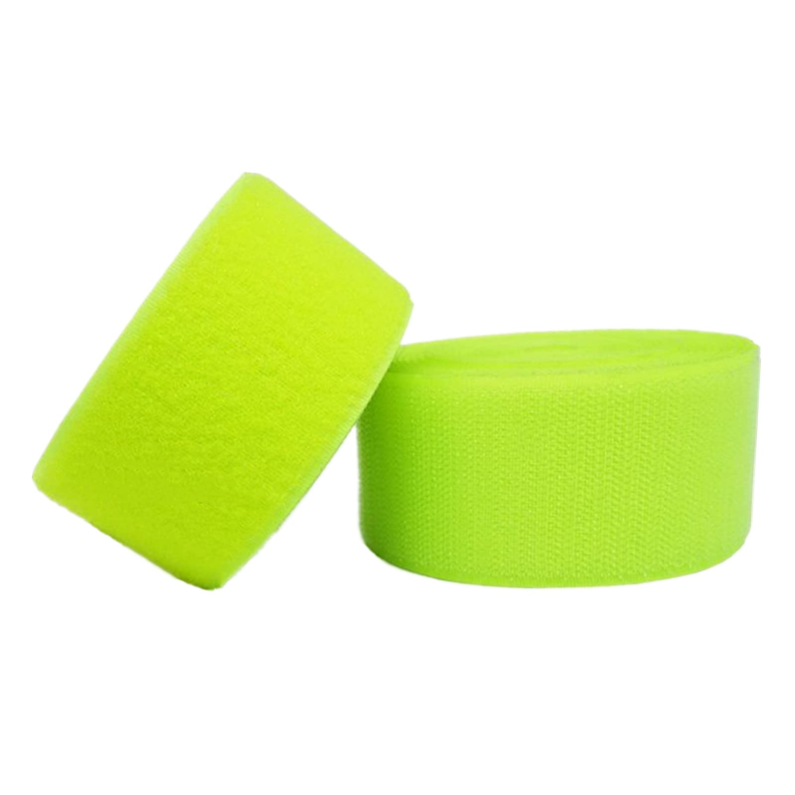 Sew-on Hook Tape, Hook and Loop Tape 50mm Wide, Non Adhesive Fastening Strips for Fabric DIY Craft Furnishing Clothing(Fluorescent Yellow,50mm x 2Yards)