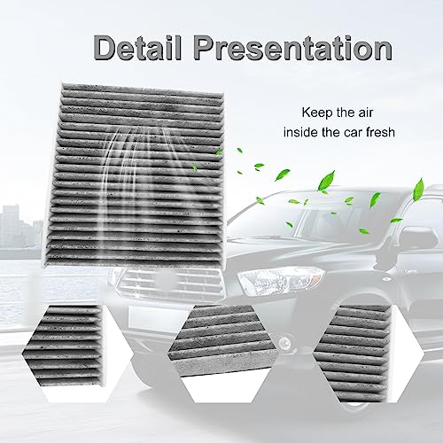 CP157 (CF12157) Carbon Replacement for Cabin Air Filter includes Activated Carbon, Fresh Breeze Cabin Air Filter Replacement for Car Passenger Compartment w/Arm and Hammer Baking Soda