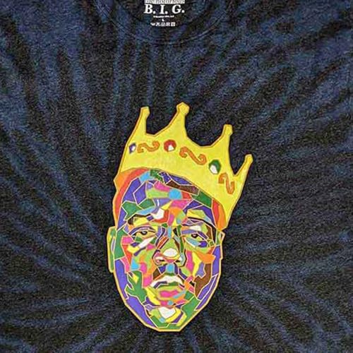 Biggie Smalls Crown Dye Wash T Shirt2