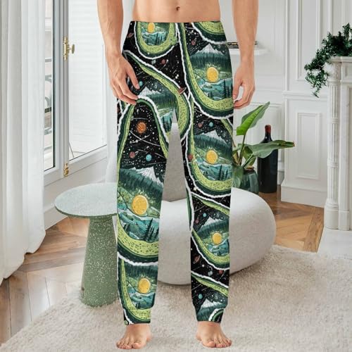 Avocado Universes Men's Pajama Bottoms Sleep Lounge Soft Comfy Pants Sleepwear2