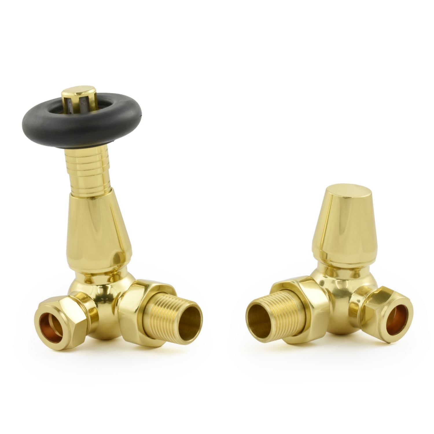 Hot Flow | Jordan Thermostatic Radiator Valve – Corner (Brass)