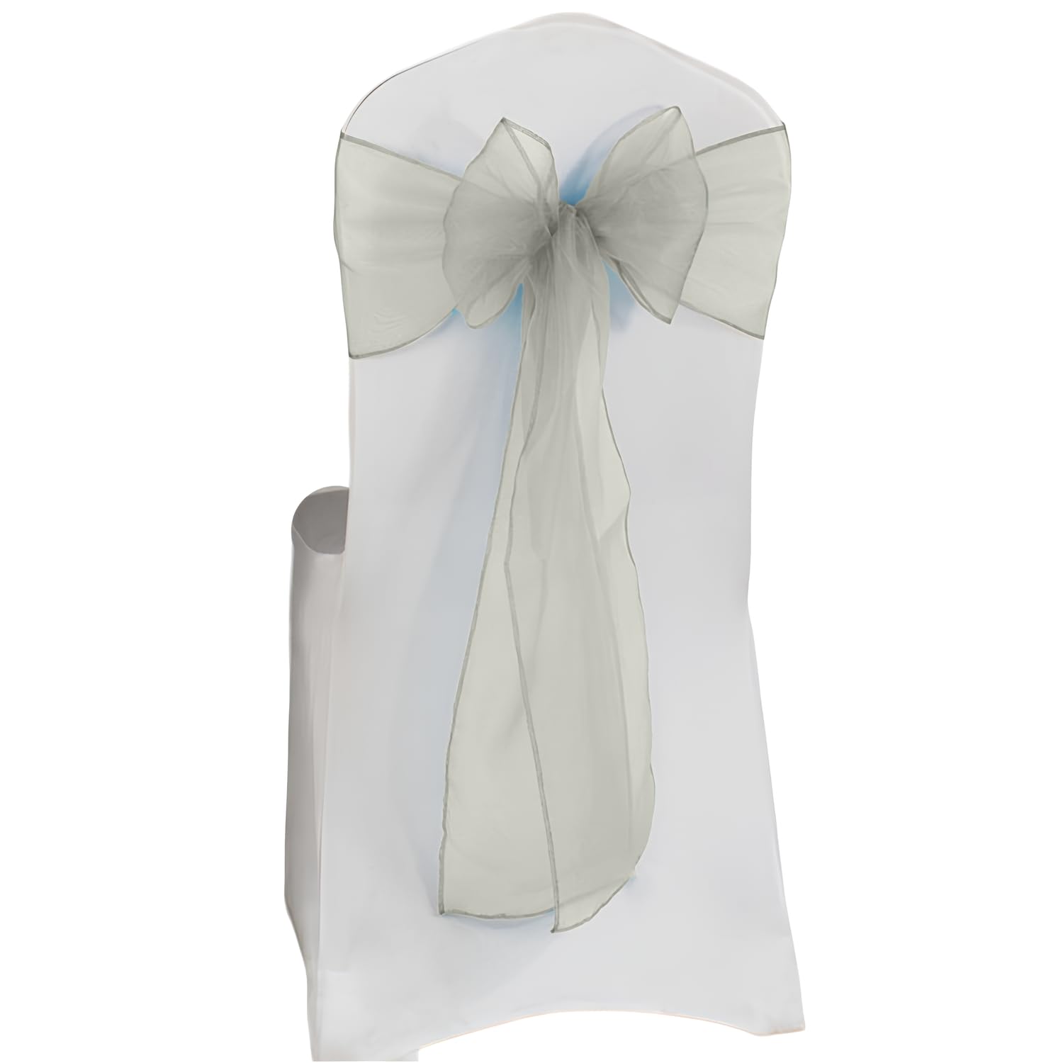 Elegant Event Essentials β Set of 200 - Organza Chair Tie Sashes - Wider Fuller Cover for Wedding Decorations, Birthday, Banquets & Party Events - Chair Cover Sheer Bows, Ribbon - Ivory