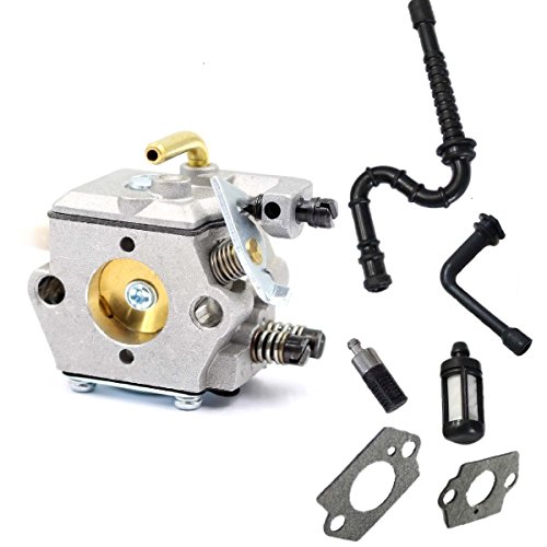 AISEN Pack of New Carburetor with Gaskets Fuel Oil Line Filter For Stihl 024 026 024AV 024S MS240 MS260 Tillotson HU-136A HS-136A Walbro WT-194 WT-194-1 11211200611 / 1121 120 0611 Carb