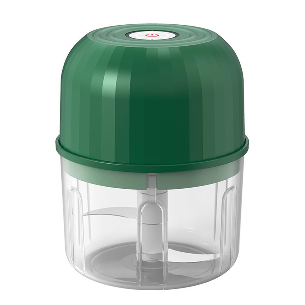Electric Garlic Chopper, Mini Portable Food Processor for Meat & Vegetables, USB Rechargeable Garlic Mincer for Baby Food, Multi-functional Onion Ginger Chilli Crusher (Green)