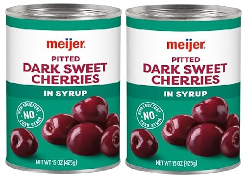 Dark Sweet Cherries in Syrup Pitted (2 Cans, 15 oz. each)