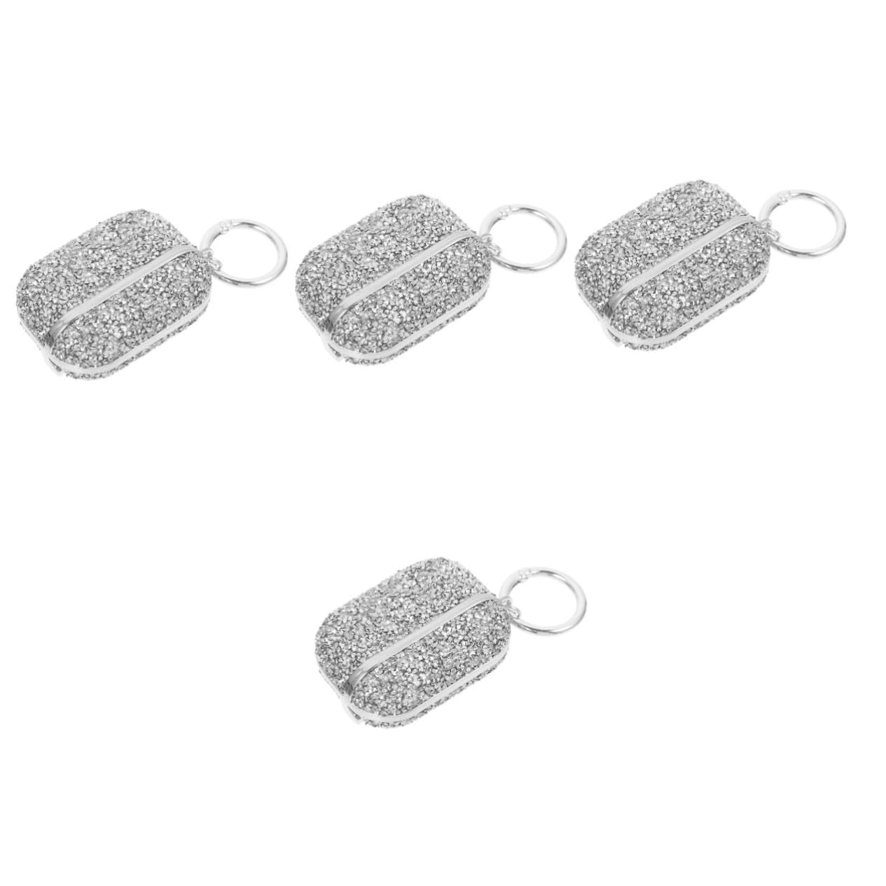 Hemobllo 4piezas Estuche Protector Decorativo para Auriculares Inalámbricos Compatible Pro Material Pc Resistente Incluye Llave De Carga Portátil