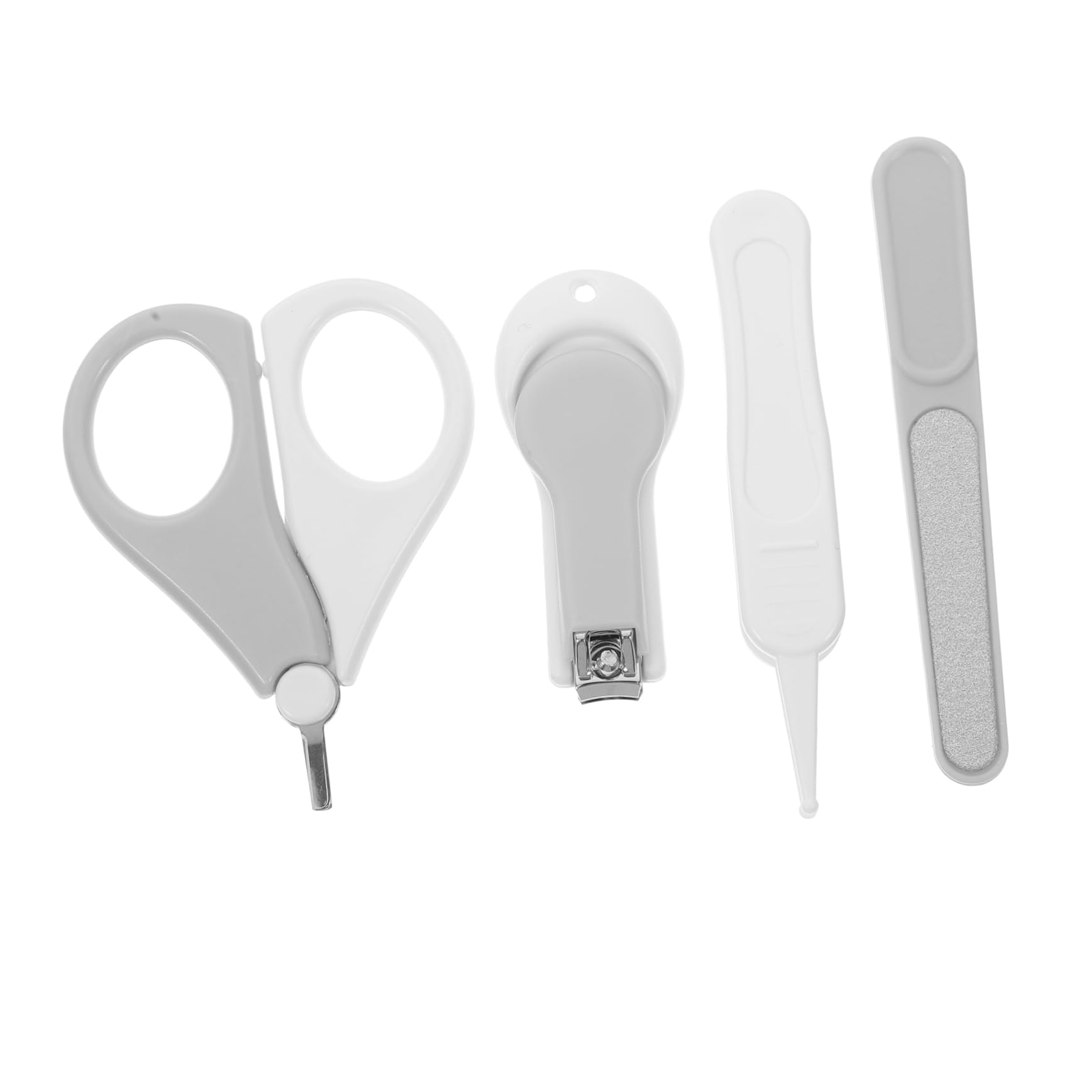 Toddmomy Baby Nail Care Tools 5 in 1 Set Nail Clippers File Scissors Tweezer Storage Box for Baby Grooming Kit