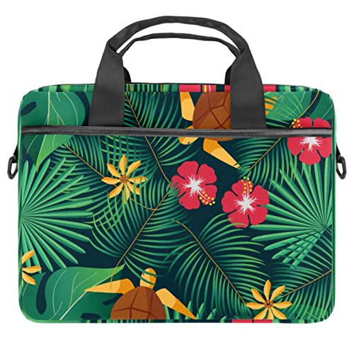 Bolso bandolera tipo mensajero Aloha para laptop de 13 a 14.5 pulgadas con estampado multicolor