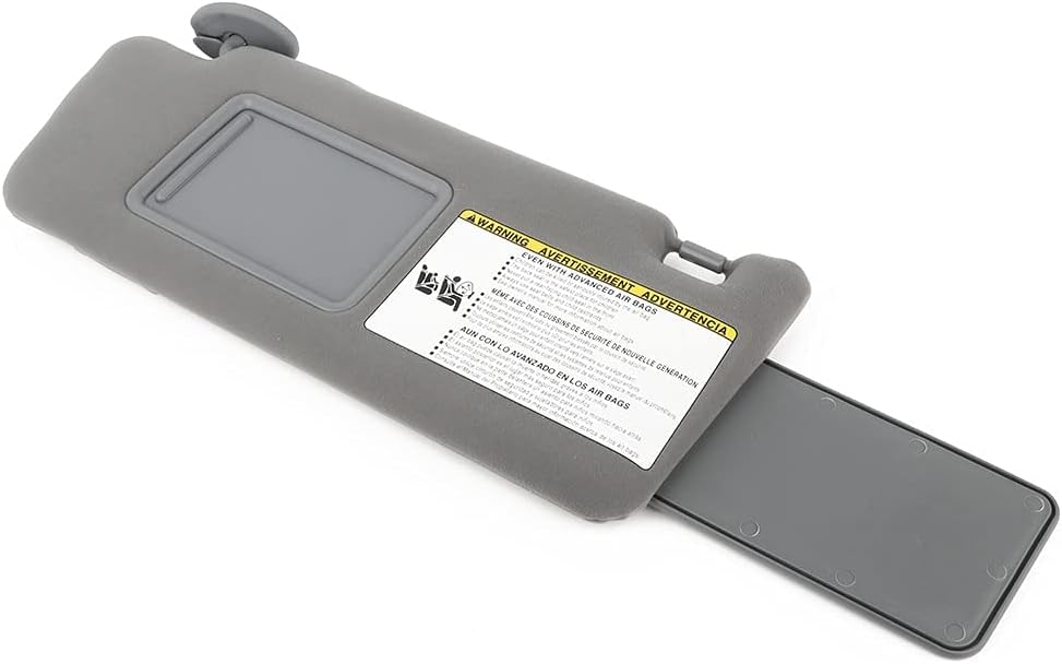 ASAPE Sun Visor without Sunroof Left & Right sides Compatible with for Tacoma 2005-2014, Sun Visor for Car Replacement 74320 35C10 B0,74320 04181 B1 (Gray)