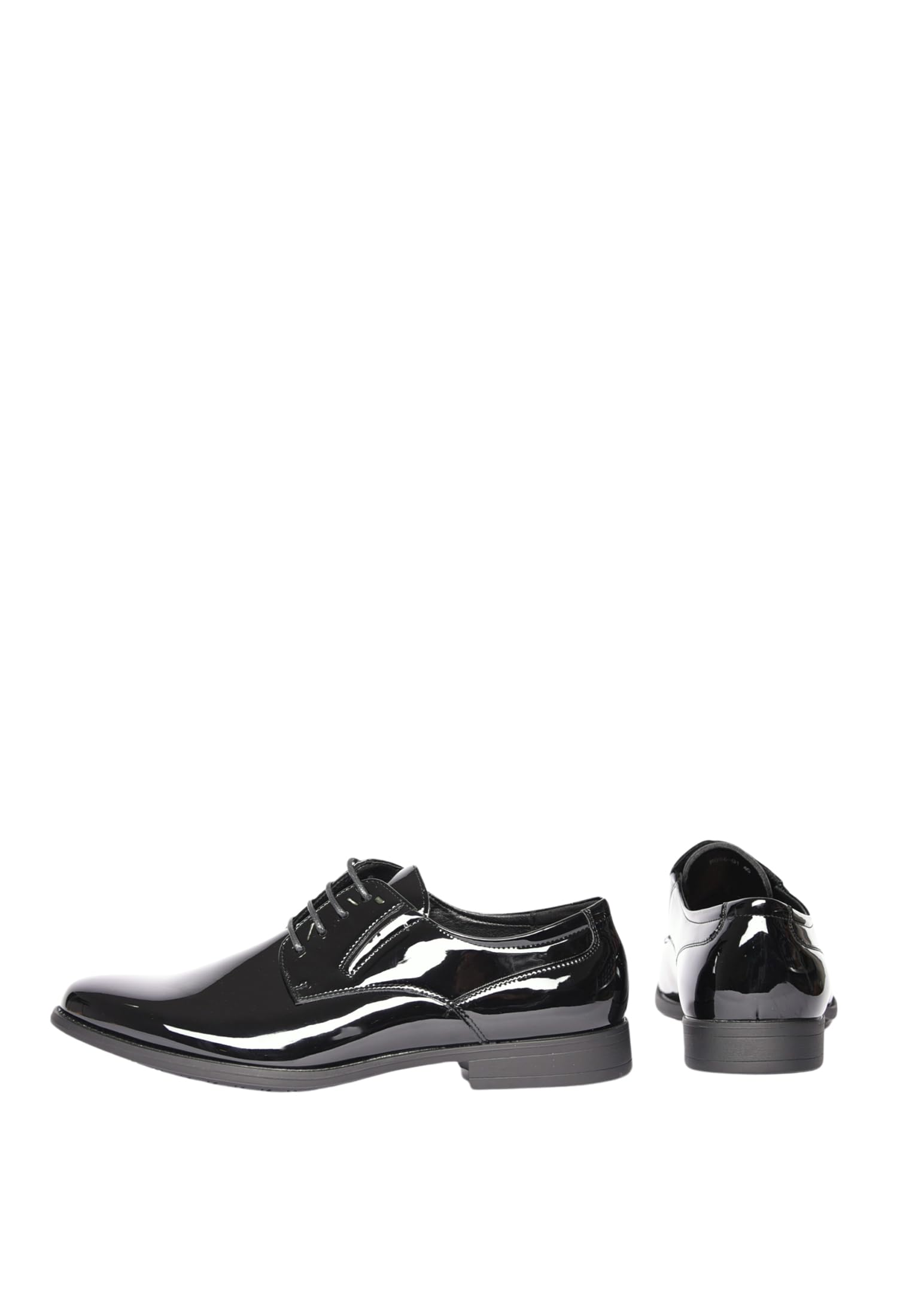 Scarpe Uomo Eleganti Lucide Inglesine Derby con Lacci Verniciate