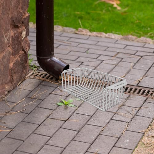 Grille de gouttière en acier inoxydable durable pour balcons