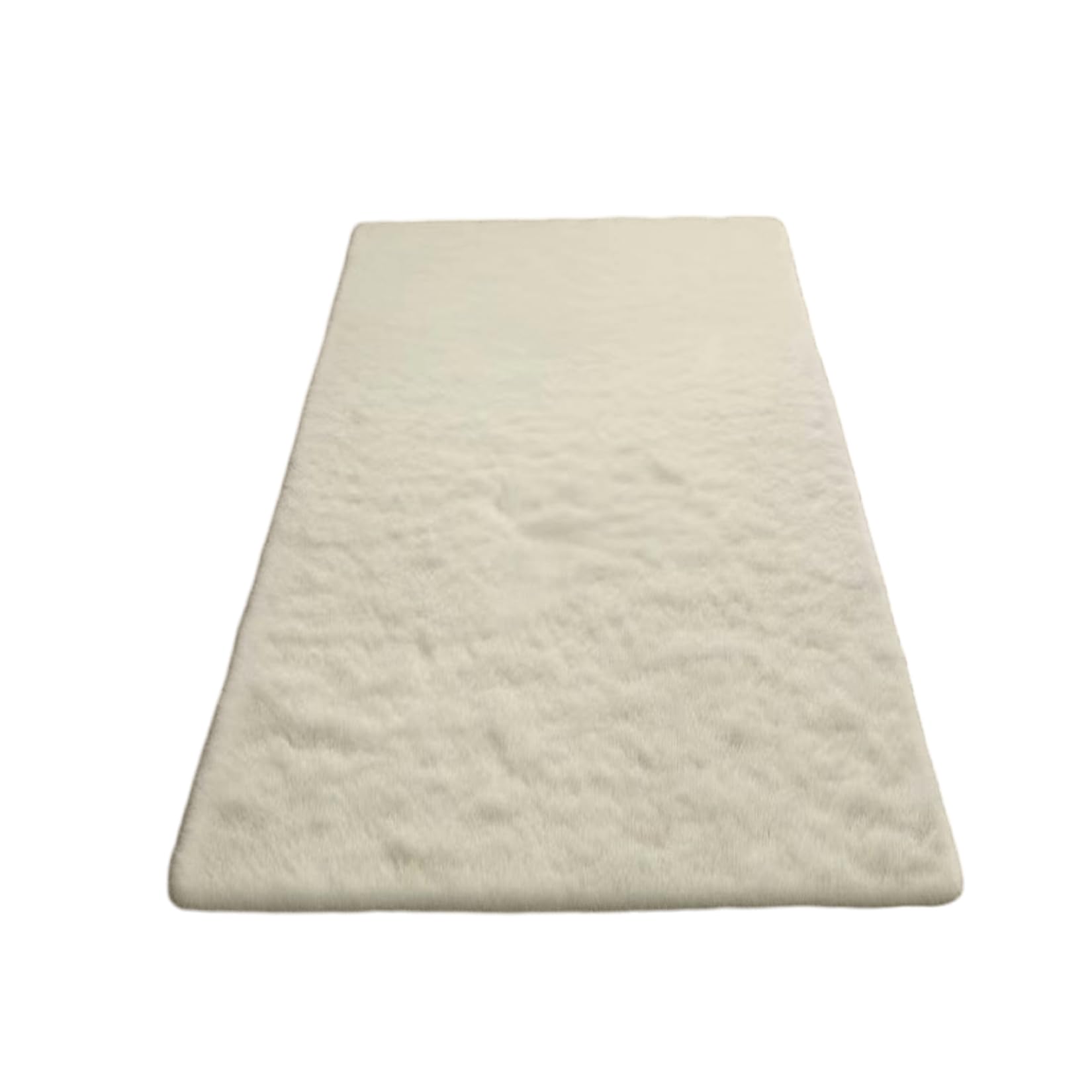 Tapis extérieur de salon et chambre de bébé doux blanc cassé