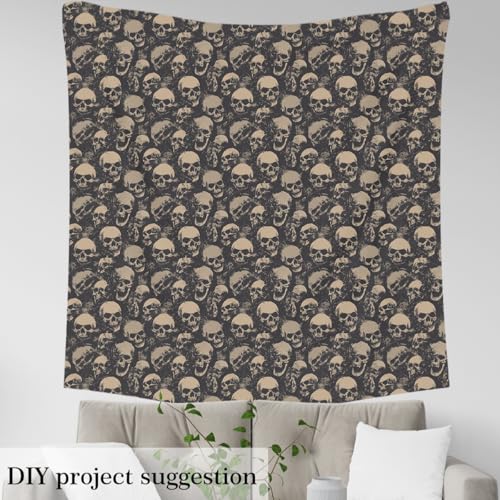 Premium Waterproof Skull Fabric by The Yard – Spooky Grunge Upholstery Material for Halloween Decor and DIY Projects, Ideal for Indoor and Outdoor Use 4 Premium Waterproof Skull Fabric by The Yard – Spooky Grunge Upholstery Material for Halloween Decor and DIY Projects, Ideal for Indoor and Outdoor Use - Image 3