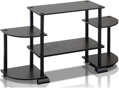 Miniatura 8 de Furinno Turn-S-Tube - Amplio centro de entretenimiento para televisión, color nogal Columbia/negro Columbia Nogal/Negro,Ámbar