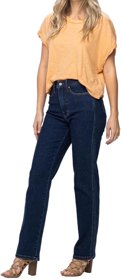 Judy Blue High Waist Tummy Control Classic Straight Jeans - Image 3