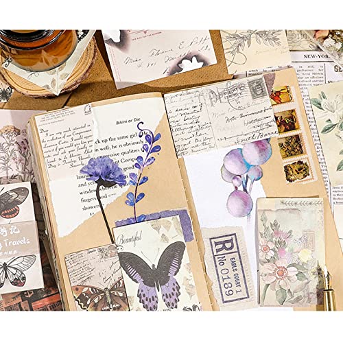 Phineon 60Pcs Vintage Scrapbook Paper Junk Journaling Scrapbooking Supplies Decorative Craft Paper Kits For Bullet Journals Aesthetic Room Decor Wall Notebook Collage Album (Modern Poster) #TOP1
