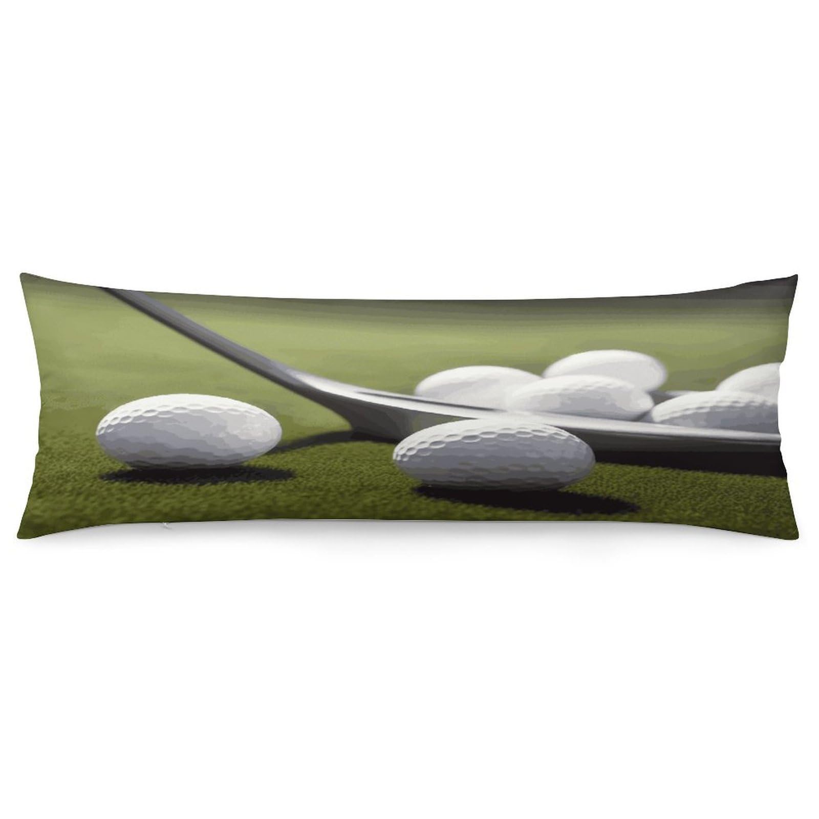 Golf Pillow Case Soft Breathable Long Pillowcover Pillow Protector Suitable for Sofas Car Chairs and Any Room