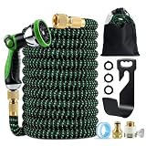 Qingning Tuyau d'Arrosage Extensible 30m/100FT Tuyau d'Arrosage Flexible...