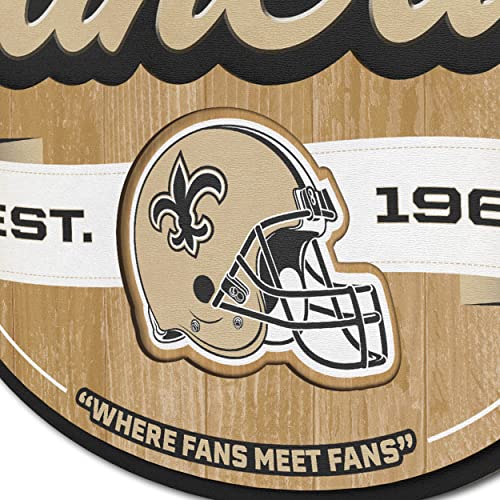 Image of YouTheFan NFL New Orleans Saints FanCave Wall Art | Ready-To-Hang, 3D Multi-Layered Construction, Floating Wall Mount Design, Great Fan Gift, Officially Licensed Artwork