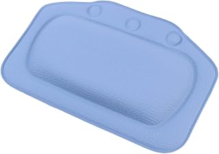 minkissy Inflatable Bath Tub Inflatable Pillow Bath Pillow for Tub Bath Cushion Bath Pillow Wiht Suction Cups Sponge Headrest Bath Mat Bath Pillow