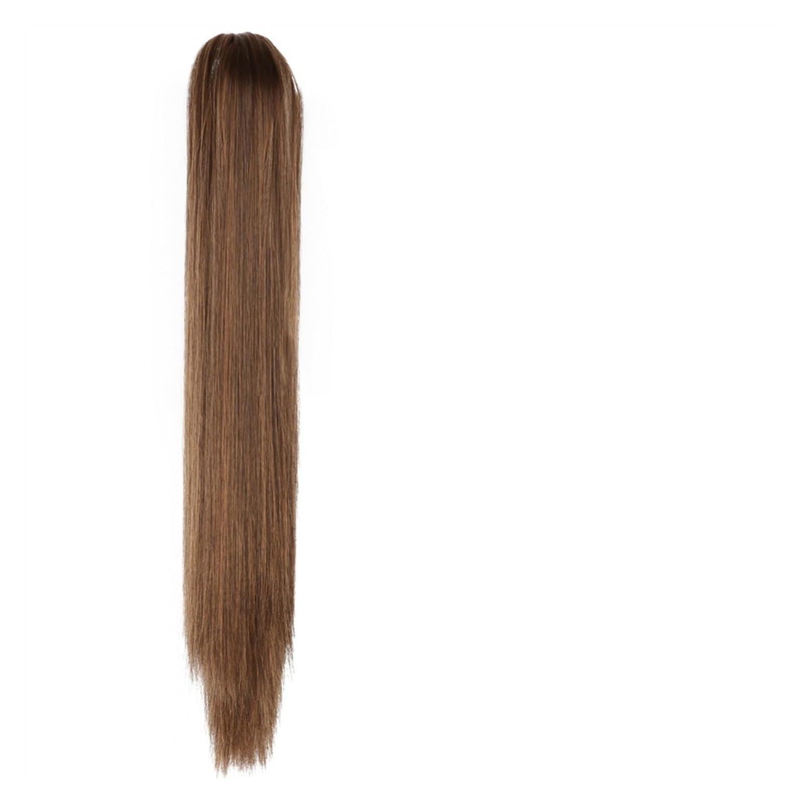Estensione coda di cavallo Long Ponytail Extension, 24" Straight Claw Clip Ponytail Hair Extensions Natural Looking Heat Resistant Synthetic Ponytail Hairpiece for Women Coda di Cavallo Extension ( Co