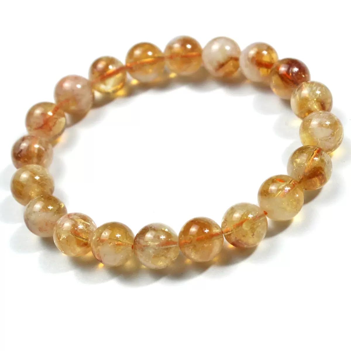 Amazon.co.jp: 黄水晶 シトリンブレスレット 10mm 13cm