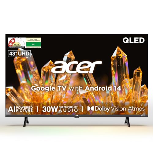 acer 108 cm (43 inches) Ultra V Series 4K Ultra HD Smart QLED Goo...