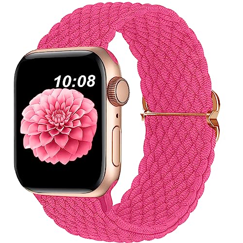 DOBSTFY Compatible with Apple Watch Band 38mm 40mm 41mm 42mm 44mm 45mm 46mm 49mm for Women Men Stretchy Braided Apple Watch Strap for iWatch Series 11/10/9/8/7/6/5/4/3/2/1/SE/Ultra/Ultra 2