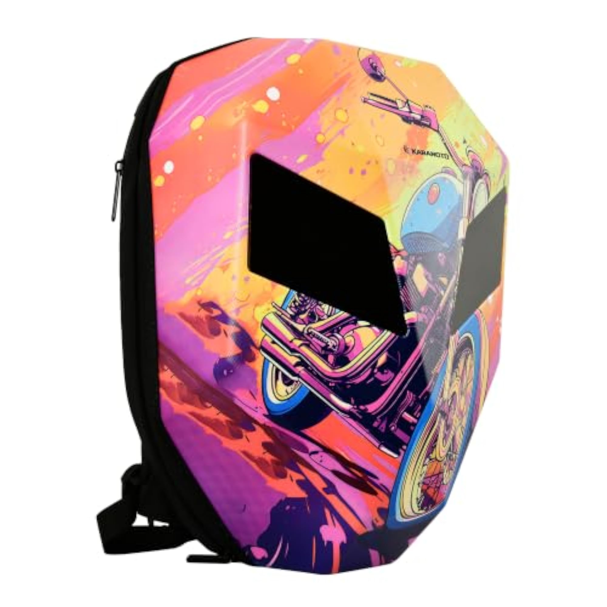 Knight LED Eyes Helmet Compatible Backpack, USB Powered