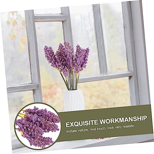 Ramo de flores artificiales de plástico para decoración DIY miniatura 3