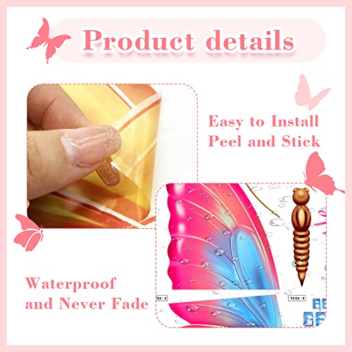 Large Butterfly Wall Decals Stickers Inspirational Wall Decals Quotes Motivational Positive Saying Wall Decals Vinyl Peel And Stick Phrase For Women Girls Bedroom Living Room Office Bathroom Wall Decor #TOP2