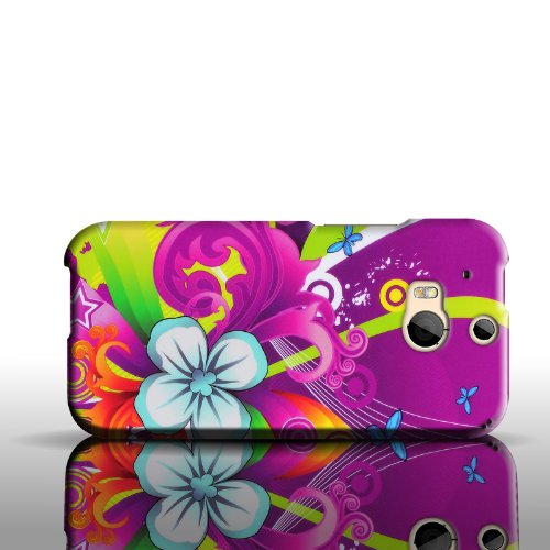 Coveron® Slim Hard Case For Htc One (M8) / M8 For Windows With Cover Removal Tool - (Floral Medley) #TOP3