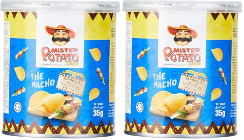 Image of Mister Potato Crisps BBQ Kebab Potato Chips, 1.23 oz ℮ 35 g (Pack of 2)
