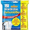 Juego de 3 deshumidificadores para colgar para armario – Juego de 3 deshumidificadores para protección de la ropa del moho, 180 g