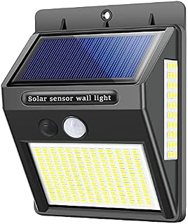 zhiroad Upgraded Solar Light Outdoor 216 LED Motion Sensor Security Wall Lights Waterproof Security Lights 300° Super Bright for Outside,Front Door,Garage,Yard,Fence (1 Pack)