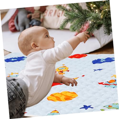 Tapis dérapant pour chaise haute et moments de jeu au sol - 2