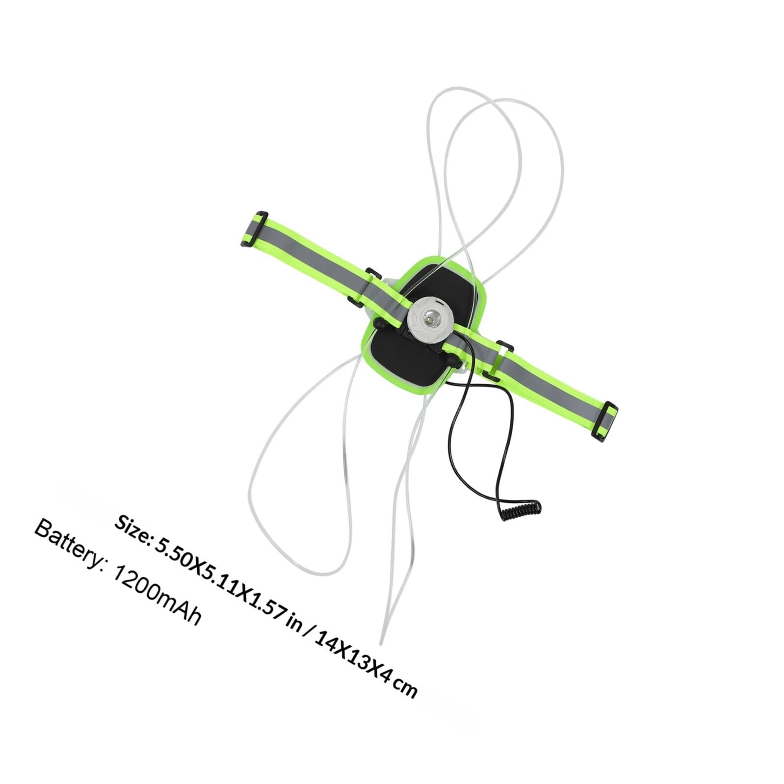 ifundom Leuchtende Reflektierende Laufweste mit USB Ladung 1200mah
