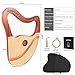Lyre Harp, Lotkey 23 Metal Strings Harp Mahogany Body and Solid Spruce Board Lyre Harp with Tuning Wrench, Extract Strings, Manual and Gig Bag