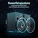 BESTISAN 4 Inch Powered Bookshelf Speakers with Deep Bass, Bluetooth 5.0 Studio Monitor Speakers, 2.0 Neared Field Audio Speakers with 2 RCA Line Input, Set of 2 Black-New Model