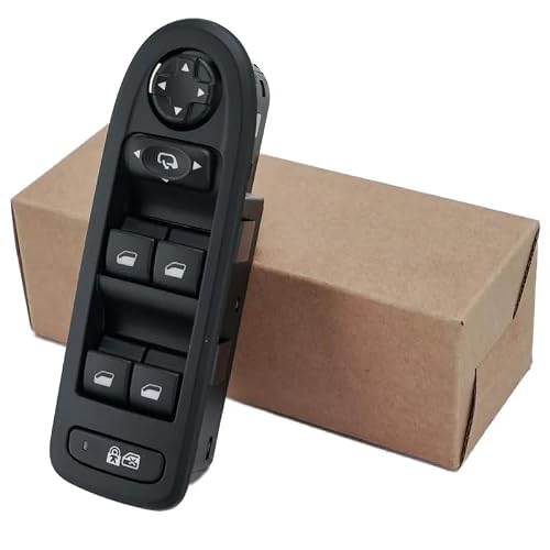 DawlQawwi Commande Leve Vitre C4, Panneau de Contrôle Fenêtres Gauche 6554.YH Commutateur Interrupteur Bouton pour Citroen C4 Grand Picasso 96639383ZD