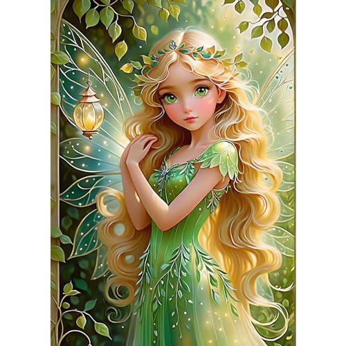 DIY 5D Hada Diamond Painting Kit Completo, Niña Diamond Art para ...