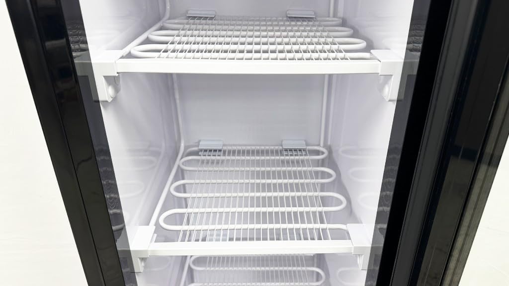 Commercial Freezer Glass 1-door 17" 105L Upright Narrow NSF -15°F to 5°F slim display merchandiser restaurant SD-105B