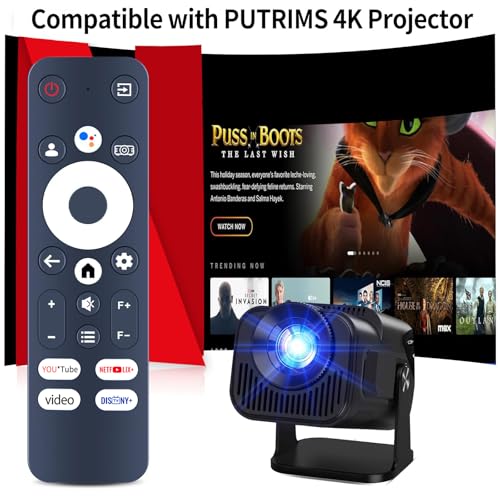 Télécommande PUTRIMS 4K K12 avec micro et bouton Google Assistant dédié - 2