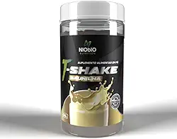 NIObIO Nutrition T-Shake Suplemento Alimentar em Pó, Sabor Baunilha, 18g de Proteínas, 420g, 30 Porções, com Vitaminas e Minerais (Baunilha)